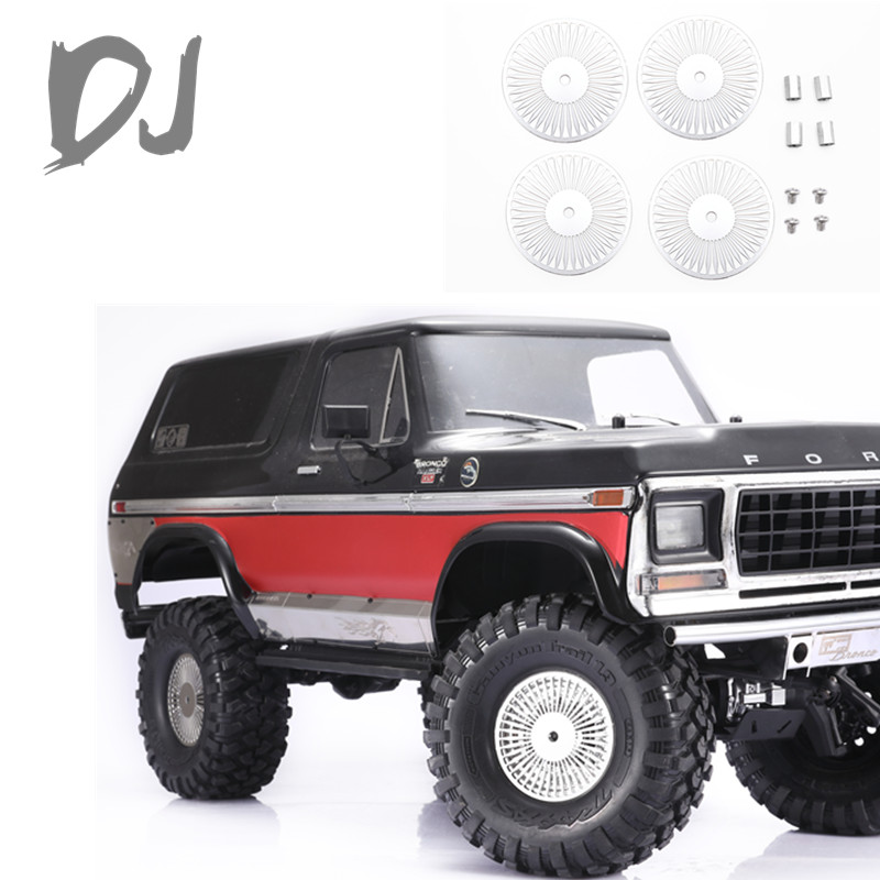 DJ TRX4 Bronco 福特 路虎卫士全金属轮毂装饰罩90046 牧马人 C款