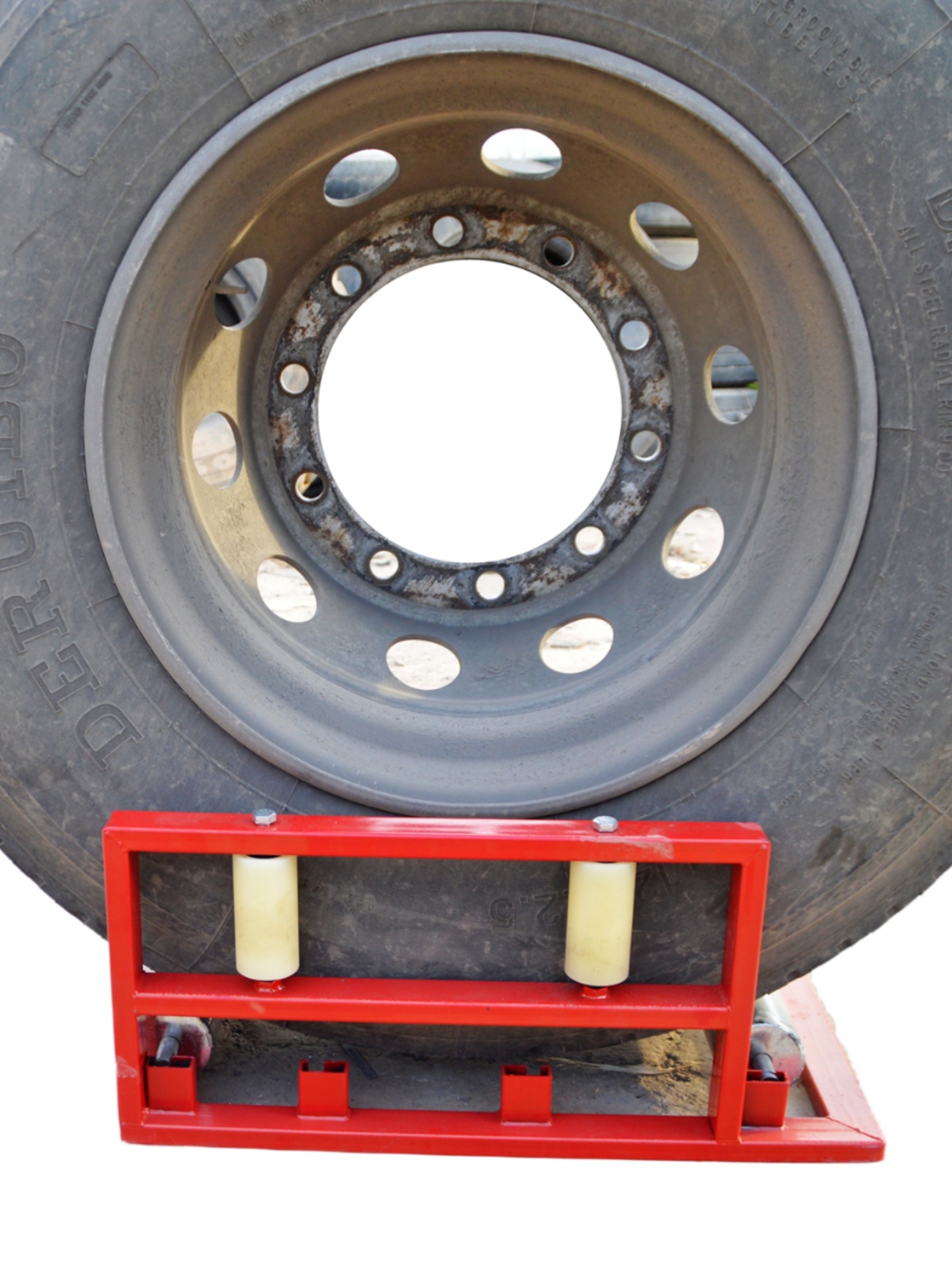 新品轮胎翻滚架旋转补胎工具漏气检测修理辅助大车汽车轮胎清洗架