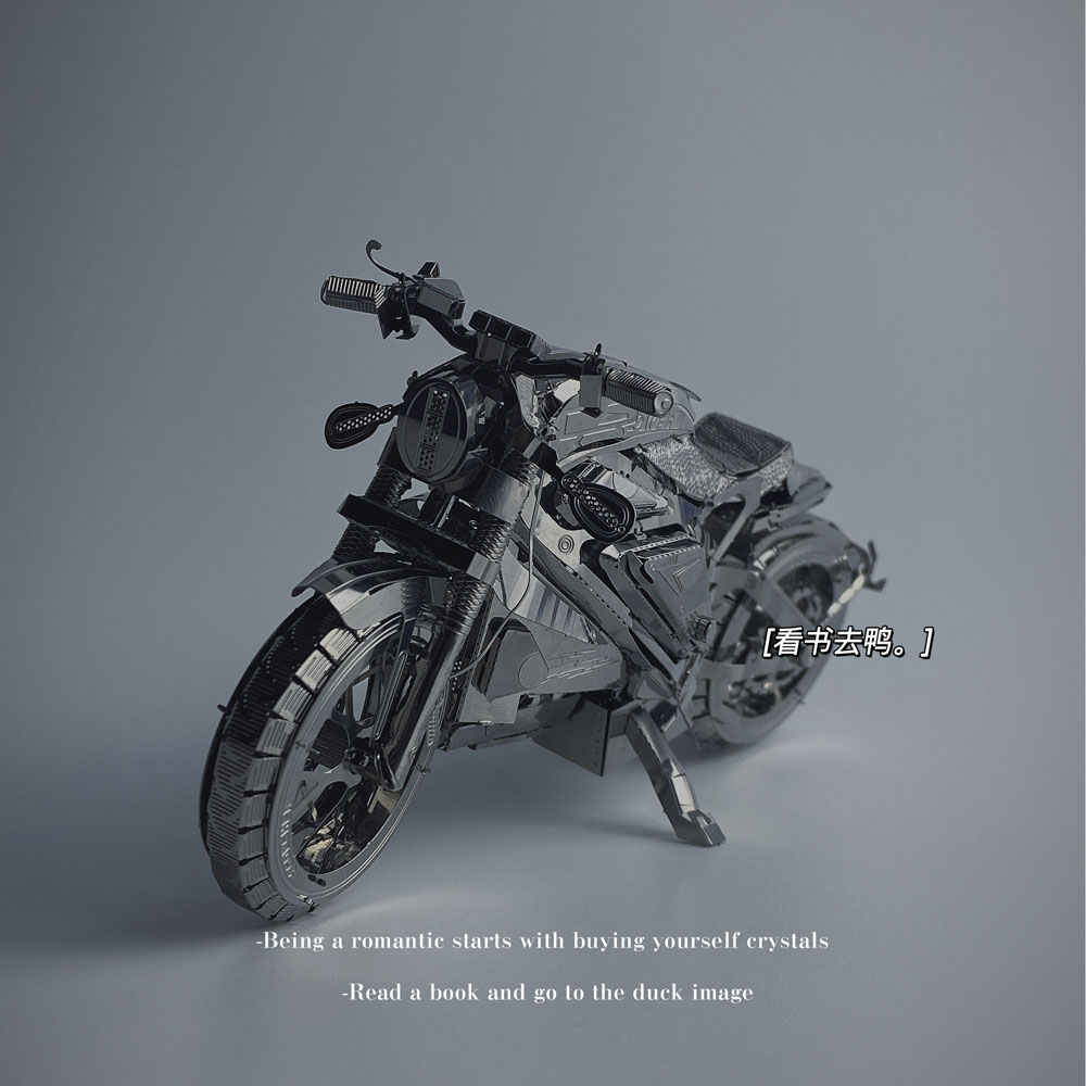 「 电动摩托车」3D金属拼图diy创意解压立体模型摆件朋友生日礼物