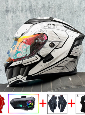 ORZ摩托车头盔男女蓝牙揭面盔摩旅机车全盔电动车安全帽3C认证