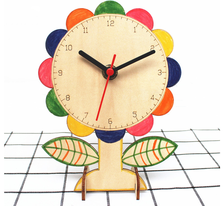 小学生钟表模型认识时间手工时钟diy材料科技小制作儿童自制教具