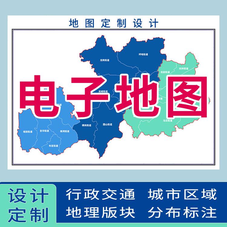 2023新版山东省蓬莱区行政地图街道房产城区地图设计素材