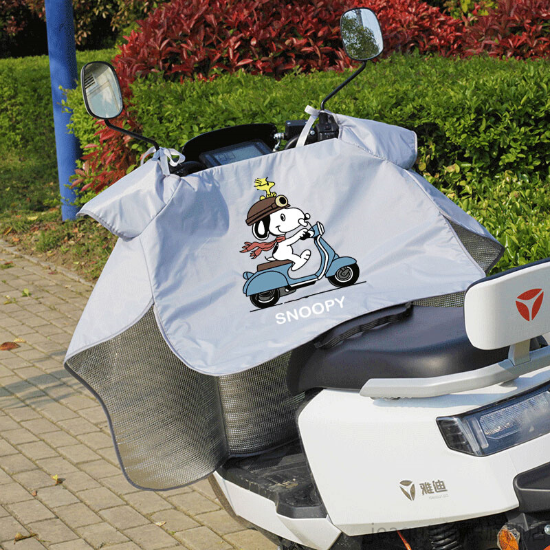 摩托电动车挡风被夏季防晒罩遮阳罩小型踏板电瓶车防风防雨水薄款