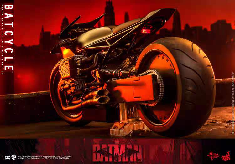 全新 HotToys HT 1/6 MMS642 新蝙蝠侠 罗伯特帕丁森 蝙蝠摩托车