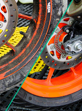 赛领摩托车轮毂清洗剂钢圈轮胎清洁剂保养神器强力翻新去污去油泥