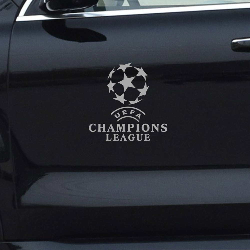 欧冠标志车贴纸车身贴反光贴欧州冠军杯足球侧门装饰