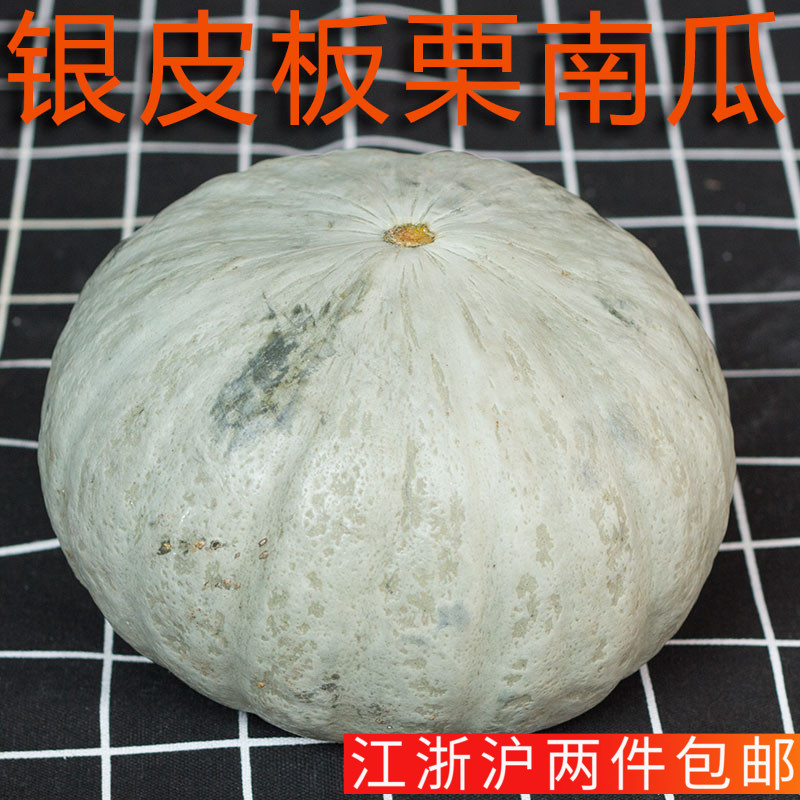新疆银皮板栗南瓜1500g三斤/个 口感粉面微甜 Pumpkin蒸煮贝贝瓜