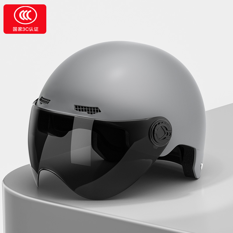 电动车头盔3c认证四季通用电瓶摩托车安全帽男女防晒夏季国标半盔