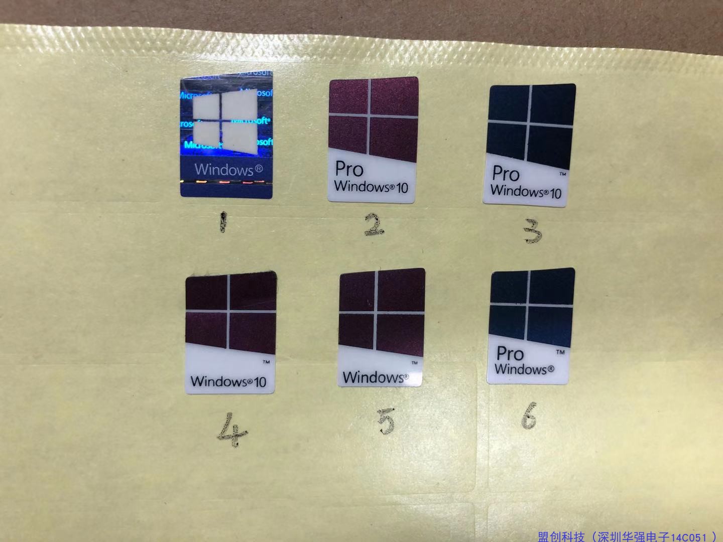 适用 Windows10 系统标志win10Pro标签贴 笔记本标签贴纸电脑图标