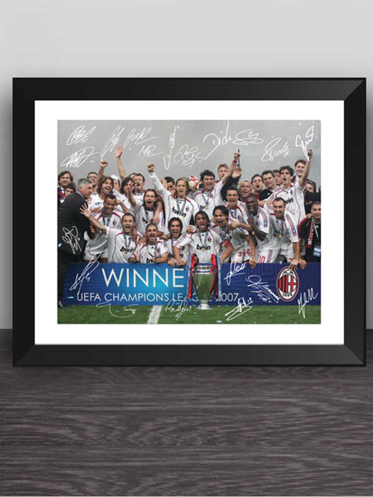 AC米兰2007年欧冠全家福相框 米兰球迷礼物照片墙 AC米兰桌摆摆件