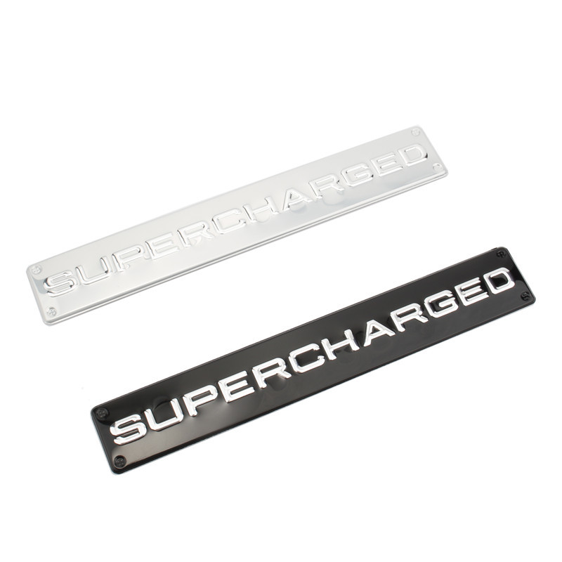 supercharged车贴标适用于路虎揽胜尊崇创世版机械增压标金属铝贴