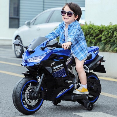 儿童电动摩托车大号两轮充电2-7-9岁男女宝宝可坐双人小孩电动车