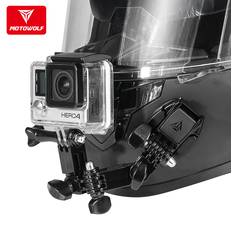 摩托车头盔行车记录仪支架机车运动相机架摩旅骑行户外直播改装架