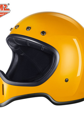正品AMZ新款复古全盔摩托车男个性酷全覆式四季安全帽哈雷机车头