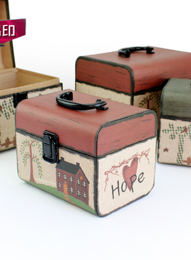 礼品盒长方形提箱创意田园母亲节鲜花包装盒圣诞情人节生日礼物盒