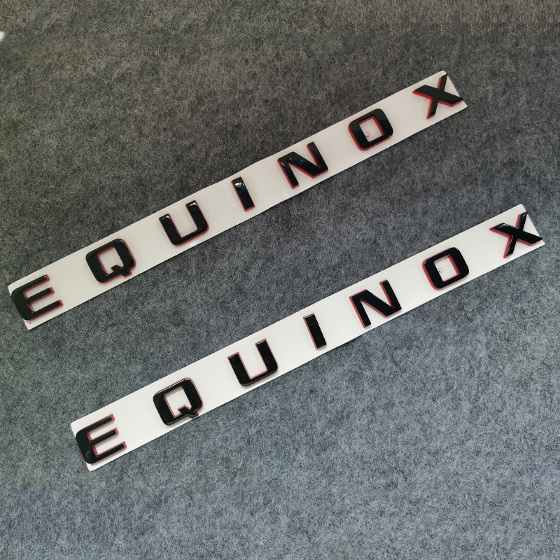 适用雪佛兰探界者车门字母标EQUINOX侧门黑红英文标志贴车身字标