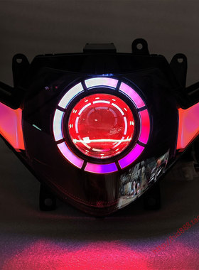 适用铃木GSX250R改装升级天使眼大灯总成配件摩托车灯LED双光透镜