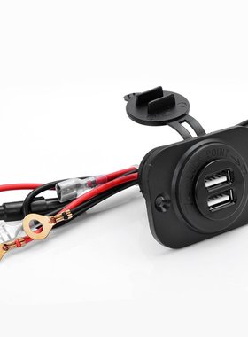 生产厂家供应汽车摩托车双USB车载充电器手机子弹头车充