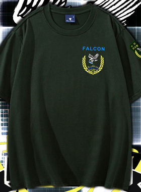猎鹰突击队印花短袖T恤男装 战友衣服 特种兵服饰