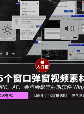 复古WIN98系统和mac苹果系统窗口桌面弹窗图标控件VISUAL SYSTEMS