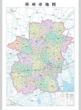 邳州市地图电子版设计素材文件