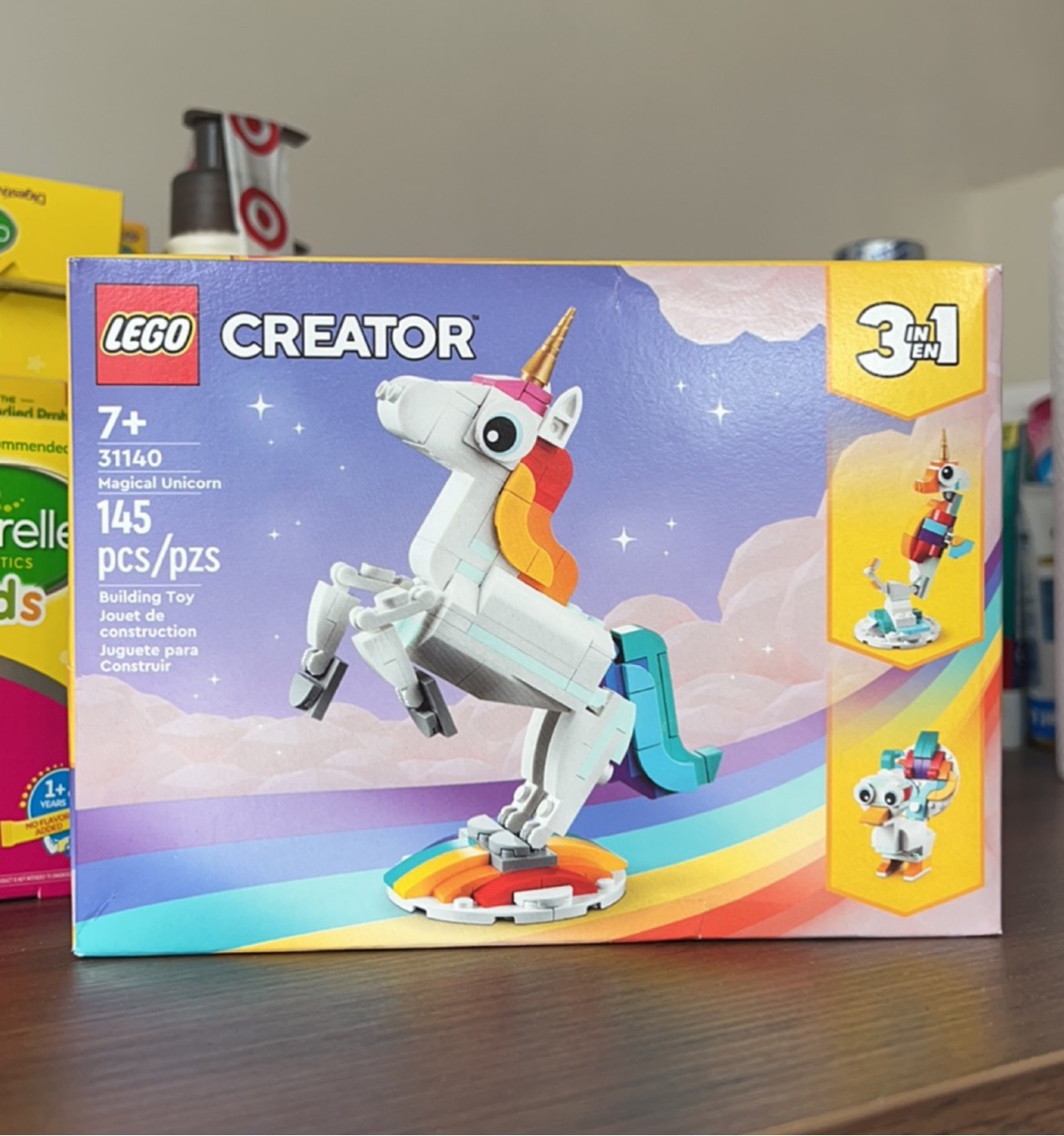 LEGO乐高31140神奇独角兽创意Creator系列积木玩具三种拼法