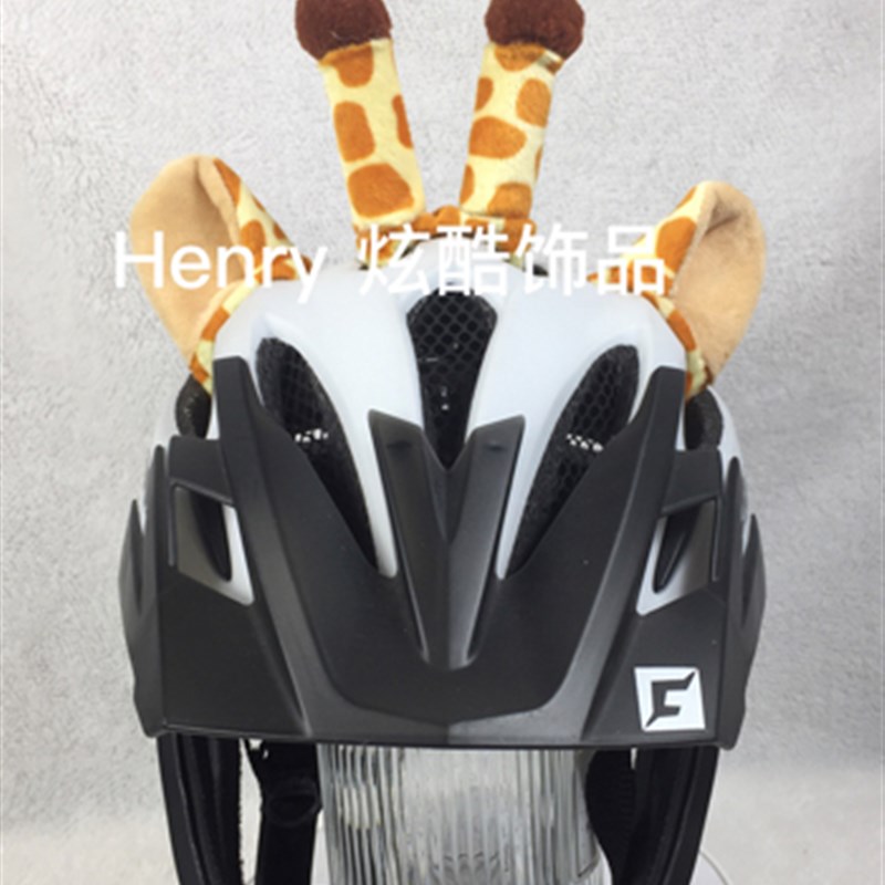 成人儿童男女生平衡车滑步摩托车电动车头盔装饰品头饰兔米奇耳朵