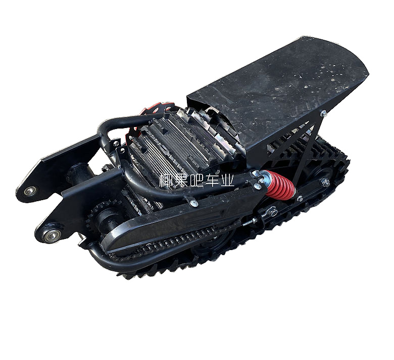 DIY改装雪地两轮越野摩托车配件雪橇板 履带轮总成 橡胶履带雪i.