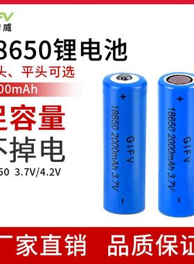 18650锂电池2000毫安动力电动车电池组充电宝移动电源手电筒电池