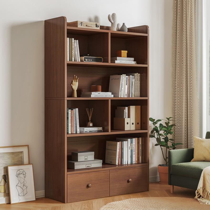 简易书架落地客厅置物架卧室收纳柜子置物柜家用书柜现代简约