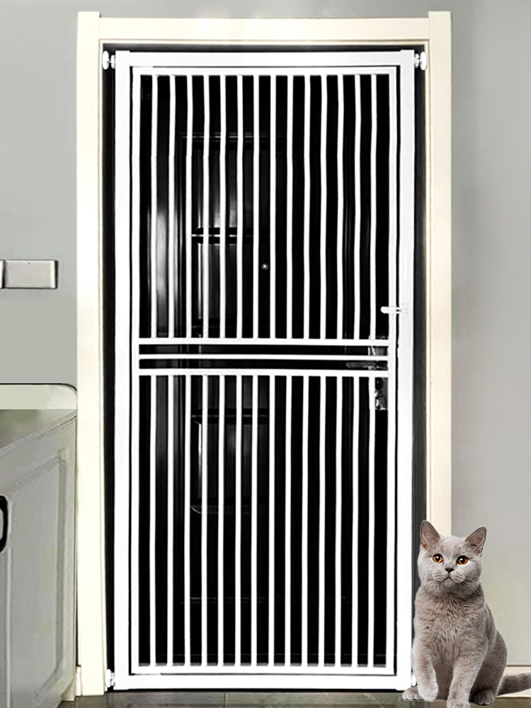 拦宠物防猫门栏围栏猫咪栅栏栏杆狗狗护栏室内防跳神器加密隔离门
