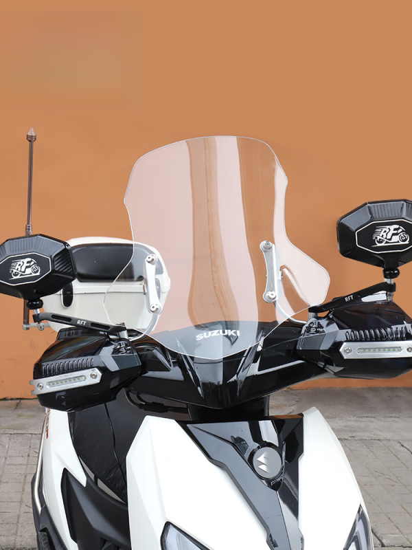 22-23年铃木uy125风挡改装配件踏板摩托车前挡风玻璃防风护手透|