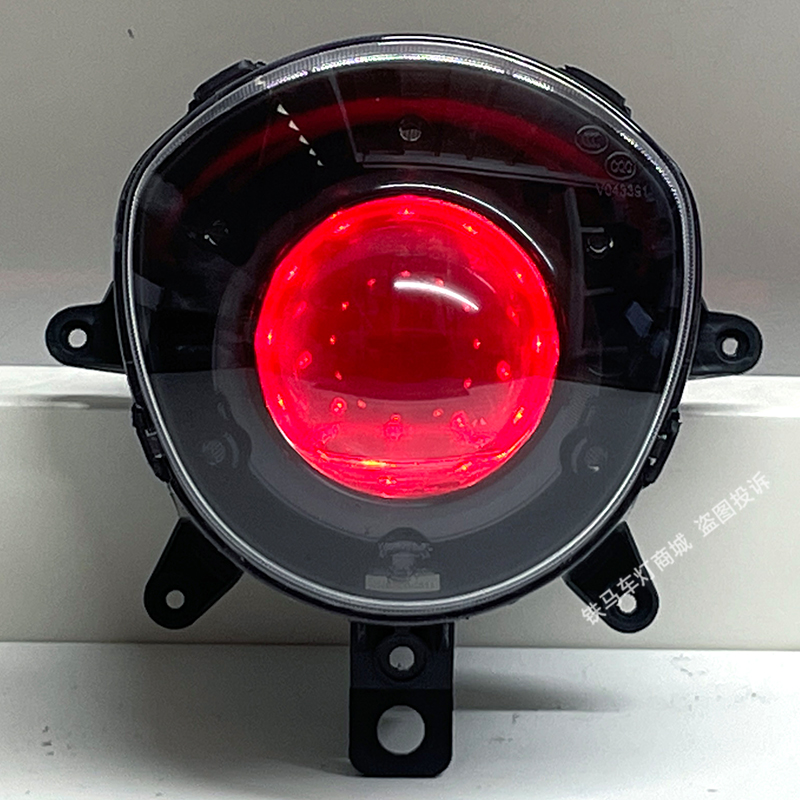 适用标致姜戈150大灯总成QP150T前照灯改装LED双光透镜天使眼摩托