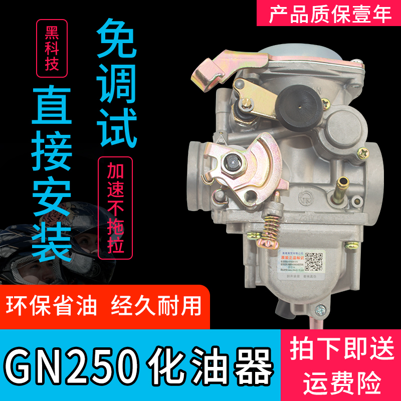 适用望江铃木太子机车GN250省油 豪华GN300摩托车4A出口版化油器