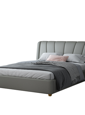 轻奢床2020新款1.5米1.8米双人床主卧婚床现代简约高箱储物布艺床