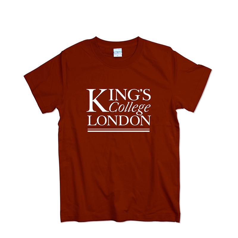 伦敦国王学院T恤夏季短袖纯棉圆领学院风青少年学生班服文化衫T恤