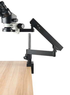 包邮 黑色双目立体显微镜3.5X-90X连续变倍镜头万向折叠支架