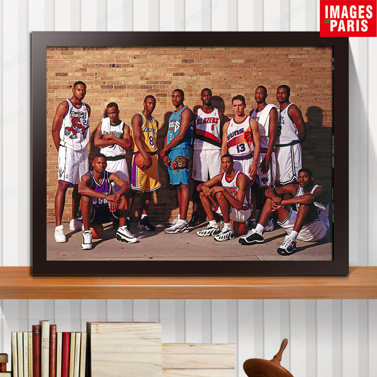 NBA96黄金一代 篮球明星复古写真海报球星装饰画卧室宿舍壁纸挂画