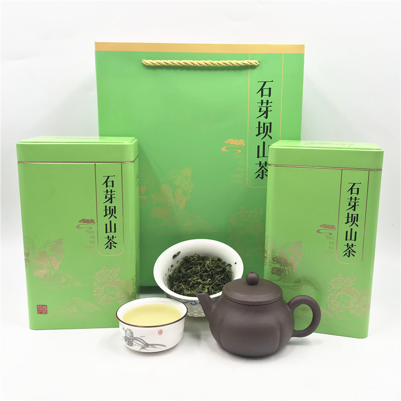 广东罗浮山石芽坝山茶 高山手工绿茶散装惠州客家茶叶 罐装共500g
