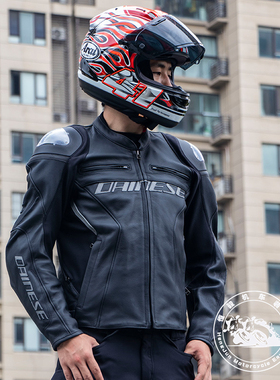 丹尼斯racing 骑行服皮衣秋冬季摩托车机车男款装备防寒风护甲衣