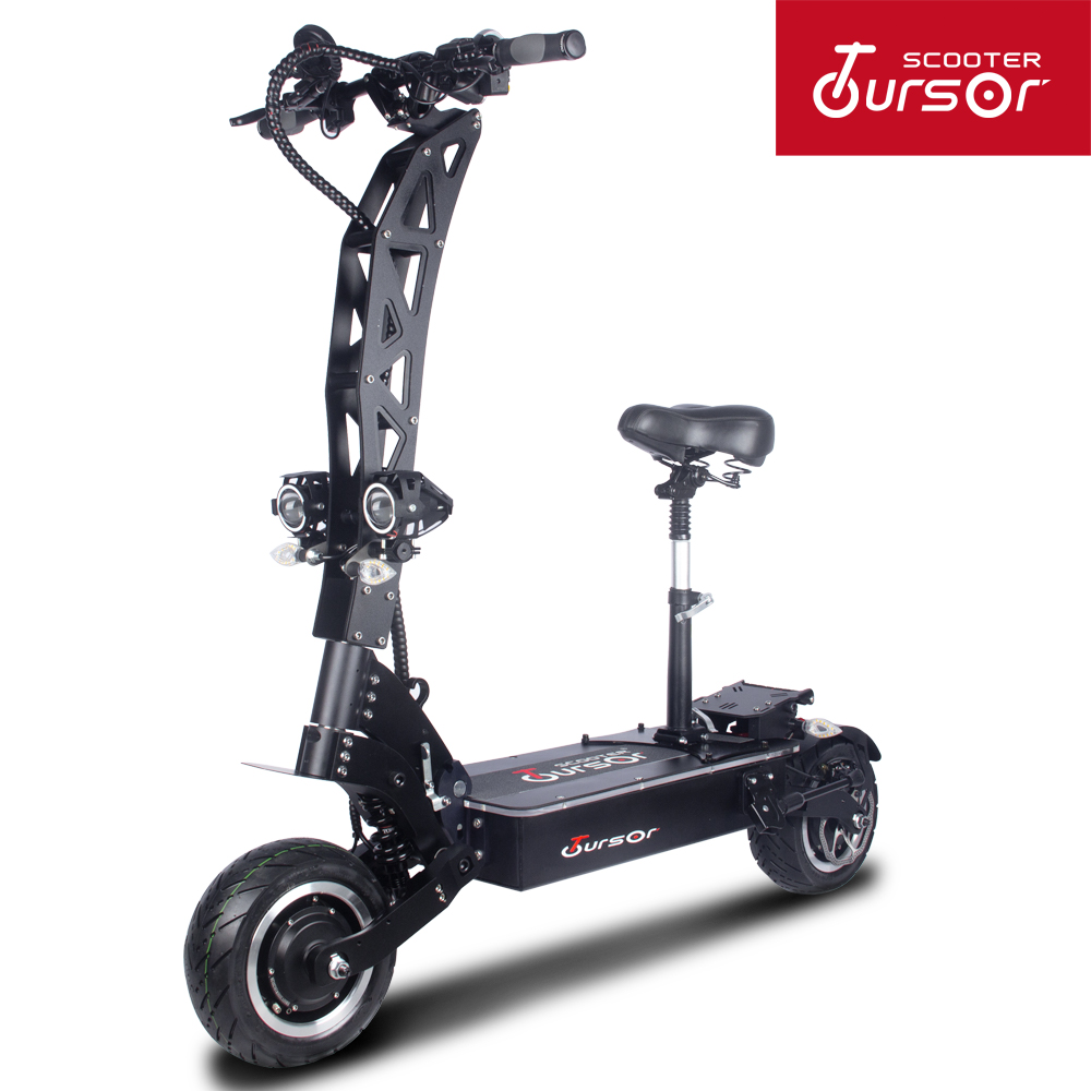 TOURSOR旅行者60V11寸越野双驱成人可折叠电动摩托车dt电动滑板车
