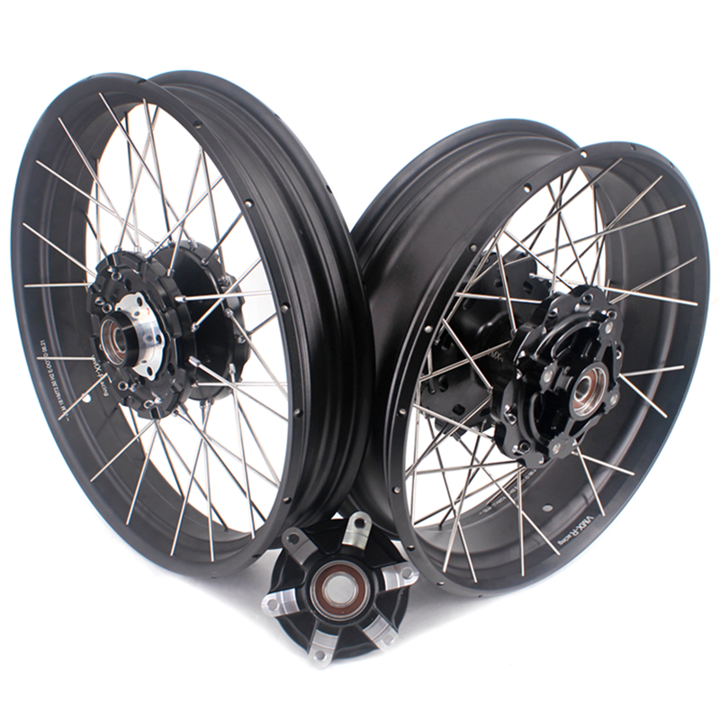 VMX-Racing斜拉式真空辐条轮毂适配凯旋T120摩托车2.5*18/4.25*17