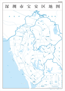 深圳市宝安区1地图定制行政区划水系交通地形卫星流域小区村界打