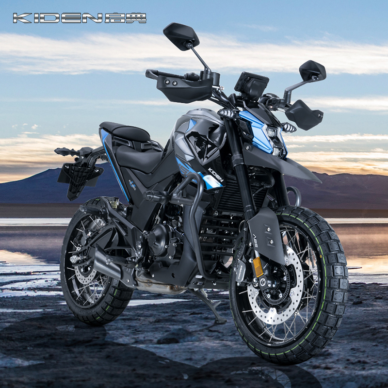 启典KD150-U摩托车整车2023新款电喷水冷ABS小越野拉力真空辐条轮