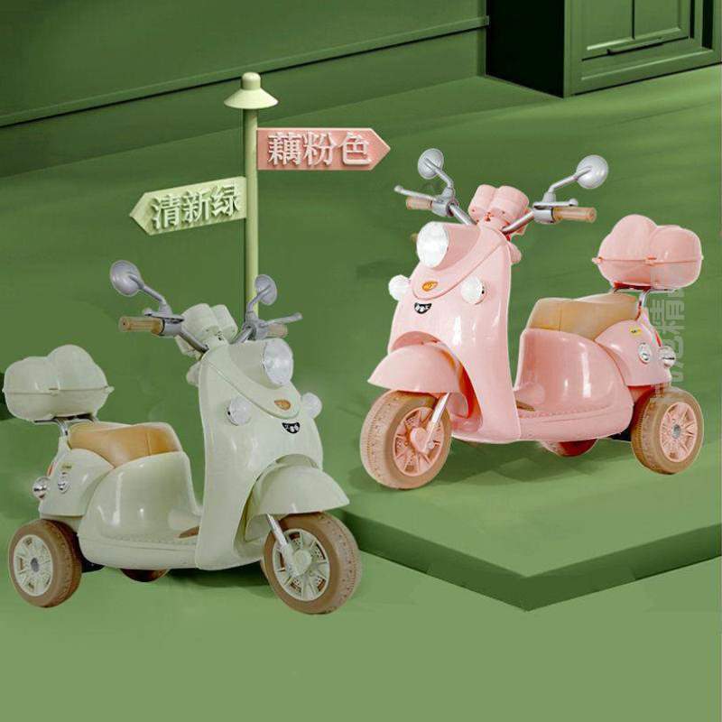 电瓶电动车可{三轮宝宝遥控坐电动车摩托小男孩女孩玩具充电儿童