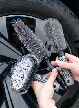 汽车轮毂刷子洗车刷软毛摩托车轮胎专用清洁清洗工具专业擦车神器