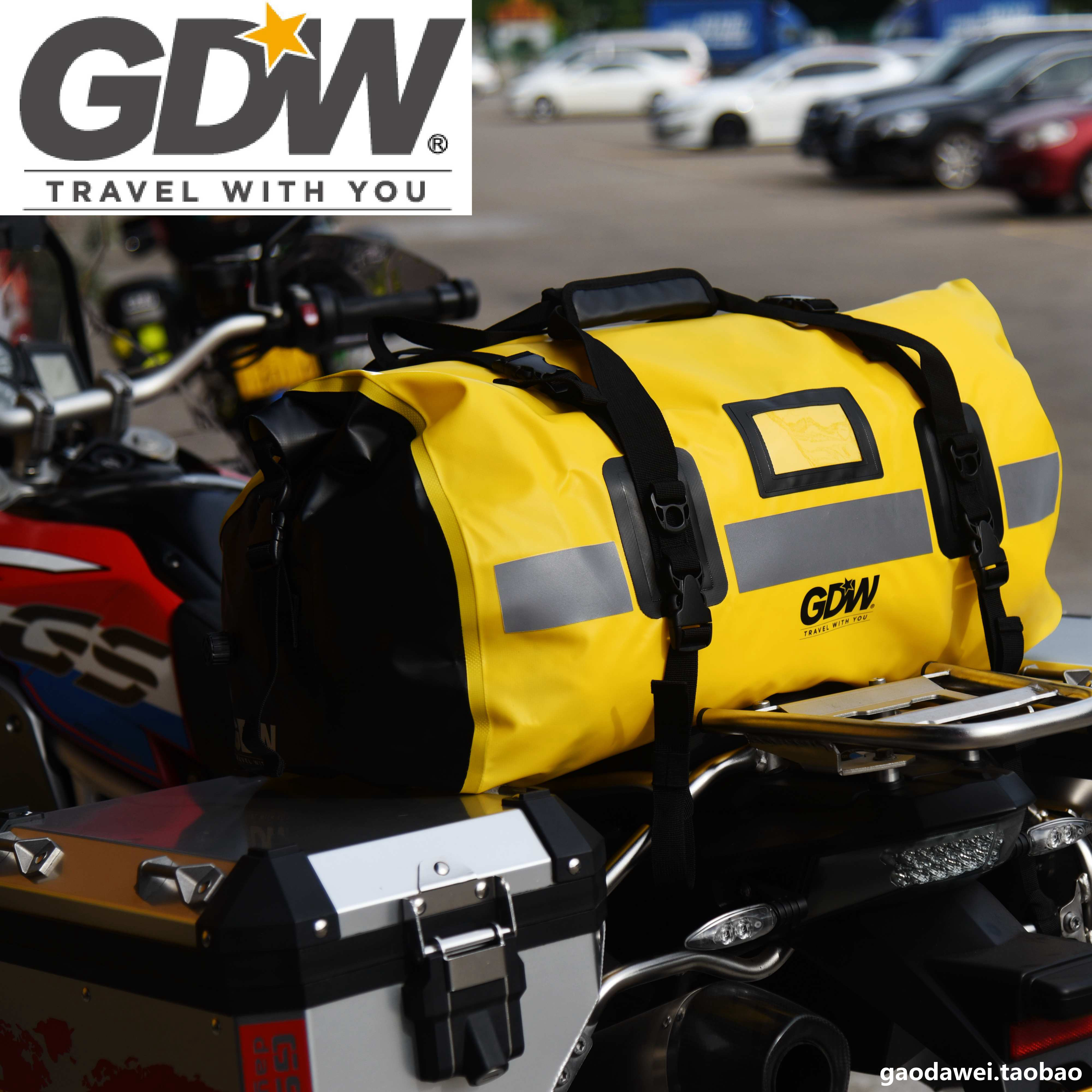GDW高大威摩托车后尾包防水骑士包摩旅装备骑行后座包行李包横包