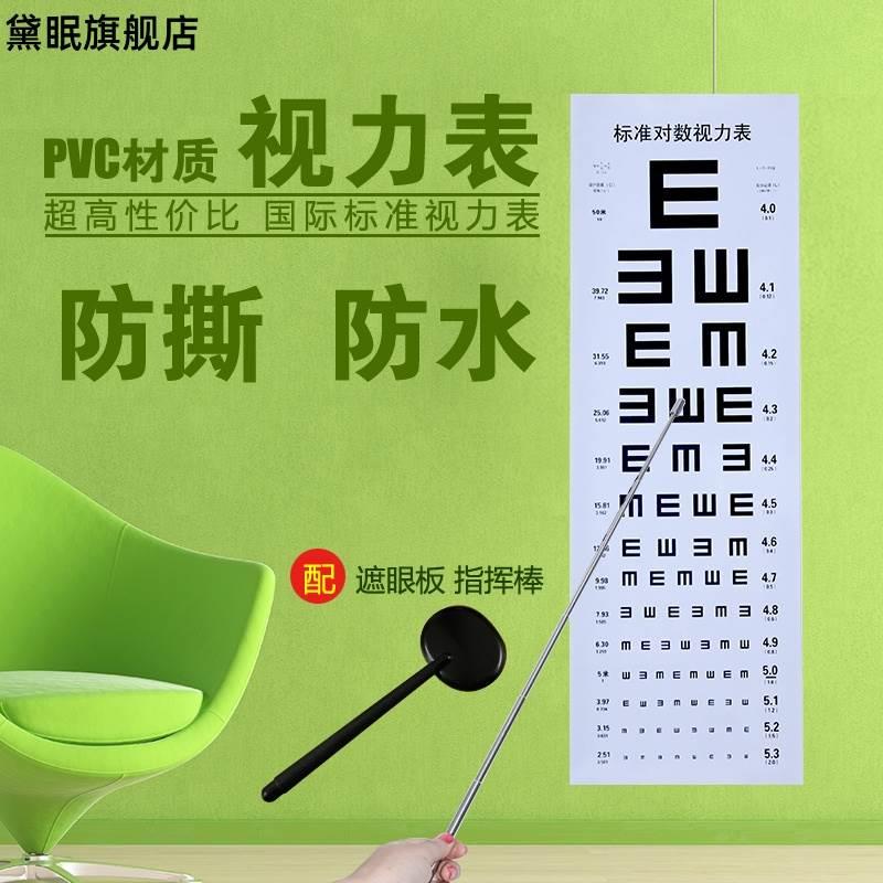 标准对数测视力表成人E字儿童眼睛保健学校医院幼儿园挂图墙贴画