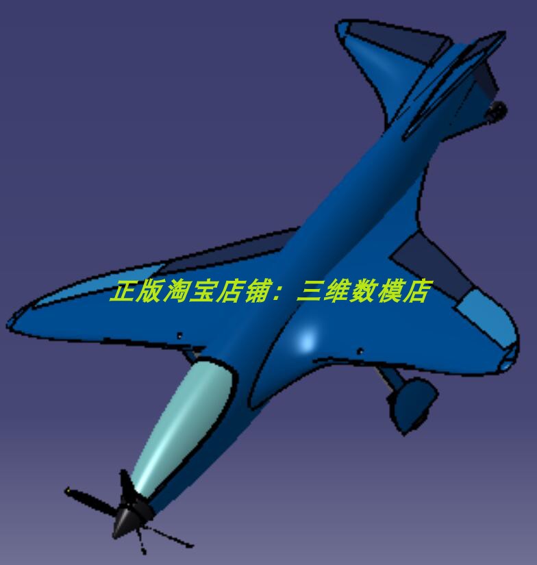 比赛竞赛飞机轮胎航空中赛车布加迪固定翼螺旋桨3D三维几何数模型