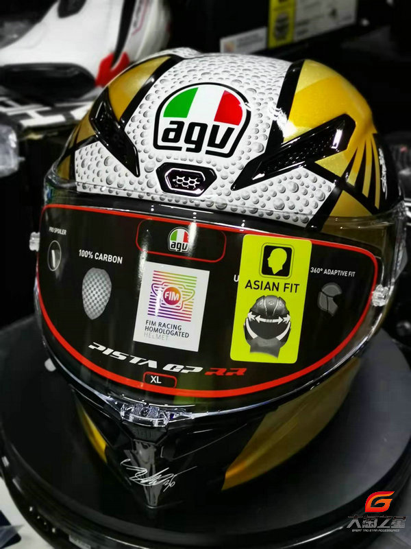 AGV PISTA GPRR 2020 MIR 碳纤维摩托车赛车米雅金蛋头盔全盔